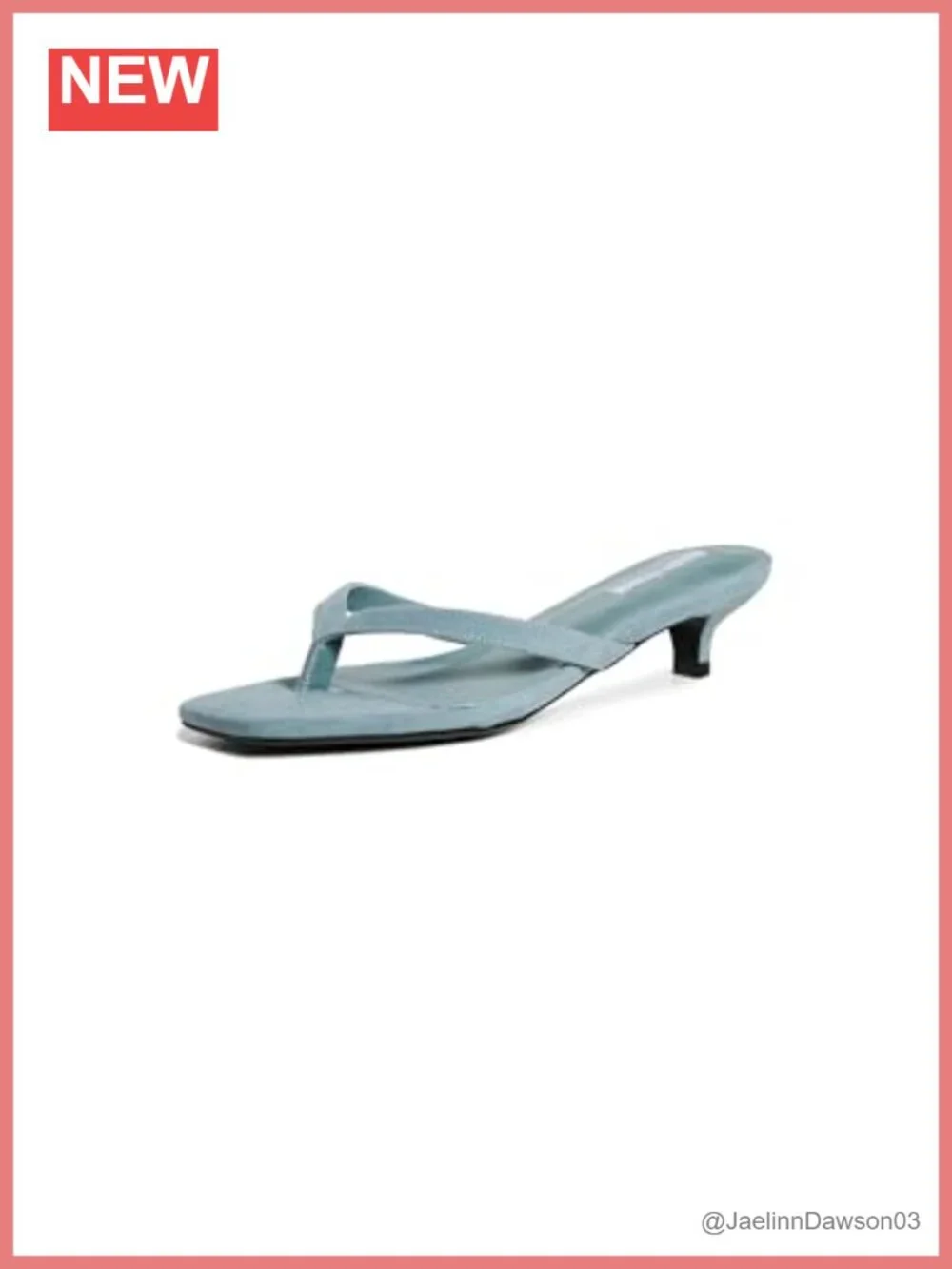 Suede Leather Kitten Heel Slingback Sandals Slip On Women's